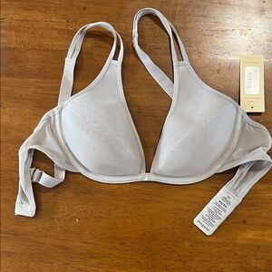 ThirdLove Bare Mesh Plunge Bra - color: Atmosphere